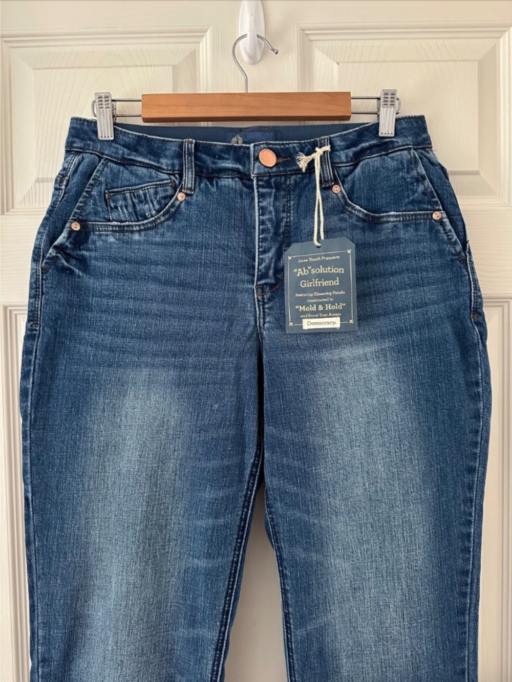 Democracy Ab Solution Girlfriend Jeans Blue Denim Women’s Size 10 - Picture 5 of 13